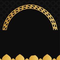 luxe d'origine islamique. bon à utiliser pour le thème ramadan kareem et ied mubarak. vecteur