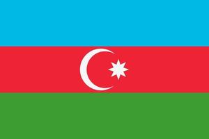 icône de vecteur de drapeau azerbaïdjanais. le drapeau de l'azerbaidjan