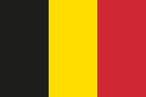 icône de vecteur de drapeau belge. le drapeau de la belgique