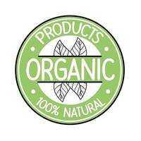 produits bio 100% naturels vecteur