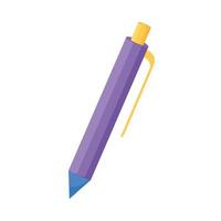 stylo violet vecteur