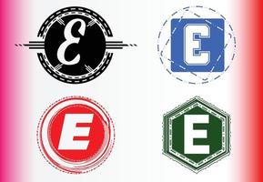 ensemble de modèles de conception de logo et d'icône lettere vecteur