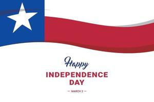 fête de l'indépendance du texas vecteur