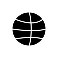 sport, ballon, jeu modèle de logo d'illustration vectorielle icône solide. adapté à de nombreuses fins. vecteur