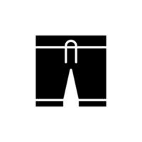 short, décontracté, pantalon modèle de logo d'illustration vectorielle icône solide. adapté à de nombreuses fins. vecteur