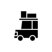 modèle de logo d'illustration vectorielle d'icône solide de voiture, automobile, transport. adapté à de nombreuses fins. vecteur