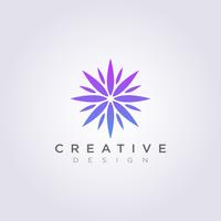 Beauté fleur abstrait cercle vector illustration design symbole logo logo template