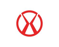 X lettre Logo Template vector icon design