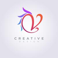 Lettre V Vector Illustration Design Clipart Logo Logo Template