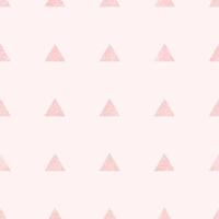 motif géométrique sans soudure. fond de vecteur abstrait. fond de triangles. fond rose doux. triangles texturés. calme simple