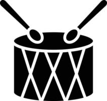 style d'icône de tambour vecteur