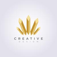 Tige Diamant Architecture Vector Illustration Conception Clipart Logo Logo Template