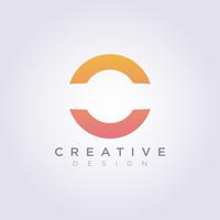 Cercle moderne Vector Illustration Design Logo Logo Logo Template Design