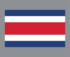 costa rica drapeau national amérique du nord emblème symbole icône illustration vectorielle élément de conception abstrait vecteur