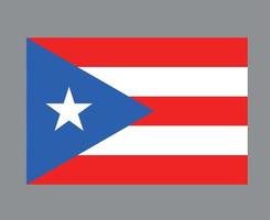 puerto rico drapeau national amérique du nord emblème symbole icône illustration vectorielle élément de conception abstraite vecteur