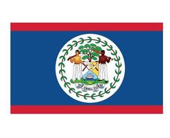 belize drapeau asie nationale emblème symbole icône illustration vectorielle élément de conception abstraite vecteur