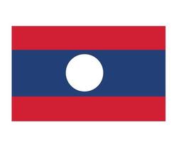 laos drapeau national asie emblème symbole icône illustration vectorielle élément de conception abstraite vecteur