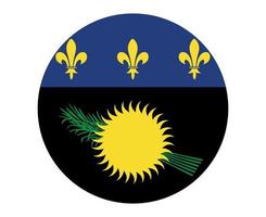 drapeau de la guadeloupe emblème national de l'amérique du nord icône illustration vectorielle élément de conception abstraite vecteur
