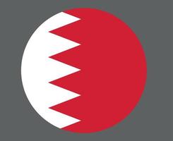 bahreïn drapeau asie nationale emblème icône illustration vectorielle élément de conception abstraite vecteur