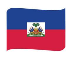 haïti drapeau national amérique du nord emblème ruban icône illustration vectorielle élément de conception abstraite vecteur