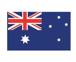 australie drapeau national asie emblème symbole icône illustration vectorielle élément de conception abstraite vecteur