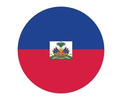 haïti drapeau national amérique du nord emblème icône illustration vectorielle élément de conception abstraite vecteur