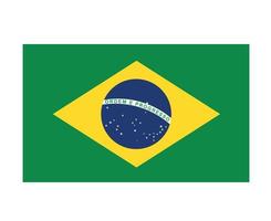 brésil drapeau national américain emblème latin symbole icône illustration vectorielle élément de conception abstraite vecteur