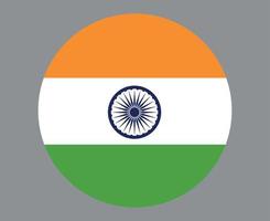 drapeau inde asie nationale emblème icône illustration vectorielle élément de conception abstraite vecteur