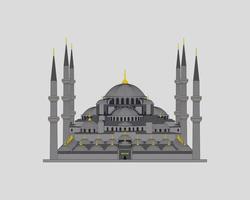 illustration vectorielle de mosquée vecteur