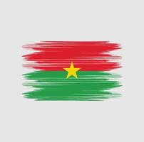 brosse drapeau burkina faso vecteur