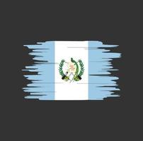 coups de pinceau du drapeau du guatemala vecteur