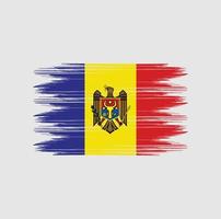 brosse drapeau de la Moldavie vecteur