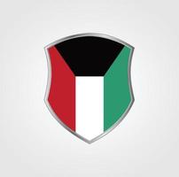 conception du drapeau du Koweït vecteur