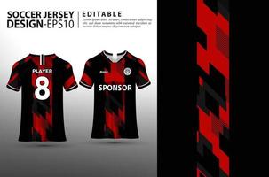 modèle de maillot de football. impression de maillots et conceptions de sublimation pour les équipes de football vecteur