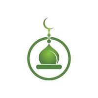 logo islamique, mosquée vecteur