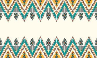 broderie de motifs ethniques géométriques. tapis, papier peint, vêtements, emballage, batik, tissu, style de broderie d'illustration vectorielle. vecteur