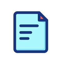 icône d'interface de document vecteur
