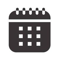 icône de l'interface du calendrier vecteur