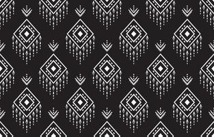 beau motif harmonieux abstrait aztèque ethnique en broderie tribale et folklorique, conception d'art en chevron. ornement d'art géométrique print.design pour tapis, papier peint, vêtements, emballage, tissu, couverture vecteur