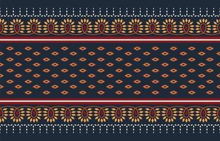 bel art ikat abstrait ethnique. motif harmonieux de broderie tribale, folklorique et de style mexicain. ornement d'art géométrique aztèque print.design pour tapis, papier peint, vêtements, tissu, couverture, textile vecteur