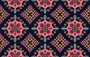 tissu abstrait ethnique. modèle sans couture dans le vecteur de motifs floraux kitenge d'impression de cire tribale et africaine. ornement d'art géométrique aztèque.design pour tapis, papier peint, vêtements, emballage, tissu, couverture, robe