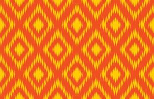 bel art ikat abstrait ethnique. motif jaune sans couture en broderie tribale folklorique, ornement d'art de chevron aztèque print.design pour tapis, papier peint, vêtements, emballage, tissu. vecteur