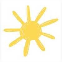 icône du soleil. illustration de dessin animé de l'icône de vecteur de soleil pour la conception web