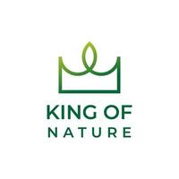 création de logo roi de la nature vecteur