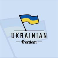 drapeau de l'ukraine logo illustration vectorielle modèle icône graphisme vecteur