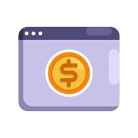 icône de document financier vecteur