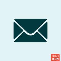 Icône d&#39;enveloppe. Mail minimal design vecteur