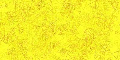 fond de vecteur vert foncé, jaune avec des triangles.