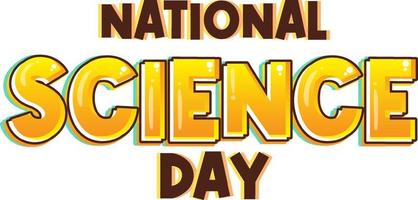 conception d'affiche de la journée nationale de la science vecteur