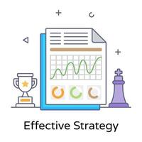 icône de style moderne d'icône de stratégie efficace vecteur